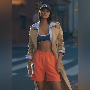 Anthropologie Daily Practice Pull On Shorts in Orange